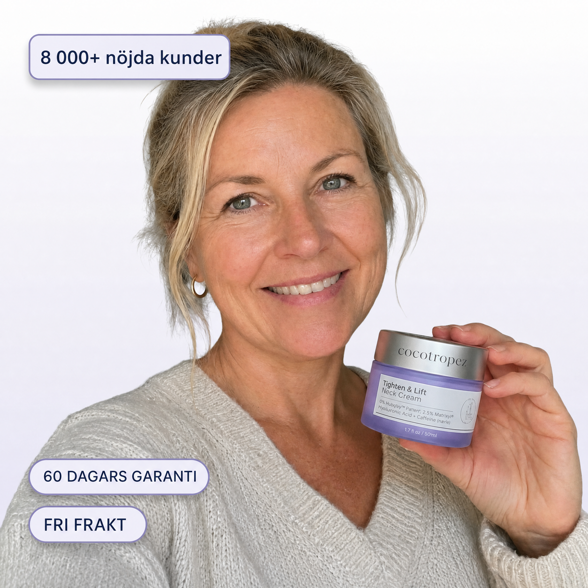 Kvinna med Tighten & Lift